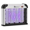 buzzeap Lampada Antizanzare LED, Durata di 10 Anni, 365+395nm UV LED Lampade Potenziate per Maggiore Attrazione degli Insetti, Zanzariera Elettrica 4200V, Trappola per Moscerini, Zanzare, Falene e Mosche