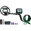 hazlewolke Metal Detector per Adulti e Bambini, Alta Precisione 10" Bobina Impermeabile con Modalità Tutti i Metalli e DISC, Bambini Metaldetector Oro Detecting per Principianti, Ragazzi e Giovani