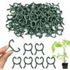 YUNHENTONG 100 Pezzi Piccole Clip per Piante, Riutilizzabili Clip Supporto Piante Verde, Clip Piante Rampicanti, Clip di Supporto per Piante Pomodori, Plant Clips da Giardino per Sostenere Piante Ortaggi Frutti