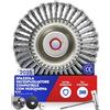 Garlavie Spazzola per Decespugliatore Husqvarna Erbacce e Muschio Foro 25,4mm | Adattatore per decespugliatori Husqvarna compatibili; per rimuovere meccanicamente muschio ed erbacce.