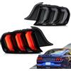 VLAND Motor VLAND Luci Posteriori a LED per Mustang 2015-2023, Lampeggiante con 5 modalità di illuminazione commutabile - Fumo | I modelli americani hanno bisogno di una modifica