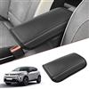 SKTU Copri per Braccioli compatibile con Renault Captur II 2020-2024 2025 in PU Pelle per Bracciolo Centrale (nero)
