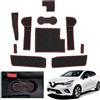 GAFAT Renαult Clio 5 (Freno Elettrico) 2020-2024 2025 Tappetini Antiscivolo in Gomma, Clio 5 Tappetino per Console Centrale, Bracciolo, Porta Bevande, Cucitura Porta, Accessori Clio 5