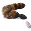 ModexO Plug anale Vibratore anale con coda di volpe Dildo Plug anale Telecomando Masturbatore ano Dildo Per Accessori cosplay per adulti per donne Plug anale vibrante