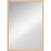 HOMCOM Specchio da parete rettangolare 50 x 70 cm, cornice in legno, ideale per bagno, soggiorno o camera da letto, naturale