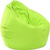 LDIW Copri Bean Bag Chair Pouf Fodera per Poltrona a Sacco Senza Riempitivo Impermeabile Oxford Divano Pigro er Bambini Adolescenti e Adulti,Verde,90 * 110cm