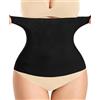 Gotoly Pancera Contenitiva Donna Corsetto Stringivita Dimagrante Corpo Waist Trainer Modellante Pancera Post Parto Recupero Senza Cuciture Shaping Body Shaper (Nero, M)