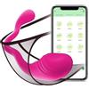 AMOZICI Ovetto Vibrante Donna Telecomando - Vibratoreper Donna Professionale Clotoride Telecomando APP Vibratore con 10 Modalità di Vibrazione Sexytoysys Donna Vibratoriper Donna Wireless Sex Toys Coppie