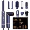 OKWRAP Asciugacapelli Air Styler 7 in 1 Ferro Arricciacapelli Ad Aria Piastra Capelli con Spazzola Ad Aria Calda, Spazzola Capelli Ricci, Spazzola Asciugacapelli per Lisciare, Arricciare, 110000RPM