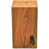 MS FACTORY Cubo in Legno di Quercia Massiccio - Cubetti di Legno Naturale Realizzato a Mano - Sgabello Legno, Colonna Decorativa, Piedistallo per Piante, Tavolino da Salotto - 25 x 25 x 45 cm