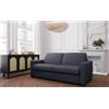 Mondo Sofa Group Divano Letto BOHEME Reversibile 3 Posti e Letto Struttura in Metallo e Legno Imbottitura in Gomma di Poliuretano Rivestimento in Tessuto Rete Elettrosaldata Colore: Dark grey