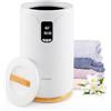 COSTWAY Scaldasalviette Secchio 20L con Luce LED, Secchio Scaldasalviette Elettrico per Bagno e Spa, Scalda Asciugamani con Timer, Blocco per Bambini, per 2 Asciugamani, Bianco
