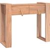 vidaXL Tavolo Consolle 90x35x75 cm in Legno Massello di Teak