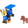 Paw Patrol Big Truck Pups Chase Action Figure con drone di salvataggio a clip, Pod Centro di Comando e Animali Amici Giocattoli per bambini dai 3 anni in su