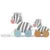 Bieco Giocattolo da Tirare in Legno - Carino Animale Zebra per Bambino a partire da 1 anno - Famiglia zebra