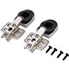 Raguso 2Pcs/Set Cerniere per porte in vetro Installazione facile Cerniere ammortizzanti per ammortizzatori Cerniere in lamiera di acciaio laminata a freddo Armadio Armadio Porta mobili Armadio piegato ad ang