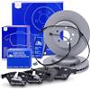 Generico ATE Set di freni asse anteriore incl. dischi freno anteriori ¯ 348 mm ventilati e pastiglie freno anteriori + contatto di usura Compatibile con BMW Serie 5 (F10), Serie 5 Touring (F11)