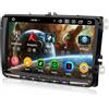 Erisin 9 pollici 8-Core Android 14 4GB+64GB Autoradio GPS Navigator per VW Caddy Passat Golf 5 T5 Touran Skoda Seat Tiguan Jetta Leon Bluetooth 5.0 CarPlay Android Auto WiFi DAB+ FM IPS DSP CANbus SWC