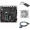 PcZinophyte Scheda madre NAS i5-12450H 6-Bay Max 6*NVMe 6*SATA3.0 1*PCIEx4 4* i226-V 2.5G 2*DDR5 Firewall PC Mini ITX Scheda madre