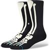 Stance Bonez Crew Socks Black Patterned Infiknit Cotton Calf, Nero , m