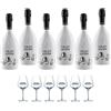 Astoria 9.5 Cold Wine Brut 75 cl 6 Bottiglie Con 6 Bicchieri