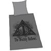 Herding Set di Biancheria da Letto Harry Potter, Federa 80 x 80 cm, Copripiumino 135 x 200 cm, Con Bottoni, 100% Cotone/Lino