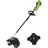 Greenworks 40V Decespugliatore a Batteria con Motore Brushless, Altezza Regolabile, Ampiezza Taglio 40cm, Filo Nylon 2mm, Lama 25cm, SENZA Batterie e Caricabatterie, Garanzia 3 Anni GD40BC
