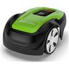 Greenworks Optimow S robot rasaerba per prati fino a 300m2 e Pendenza 30%, silenzioso, facile da configurare con l´App bluetooth, funzioni di sicurezza avanzate, protetto da durto