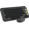 LOGITECH POP ICON GRIGIO COMBO TASTIERA E MOUSE WIRELESS
