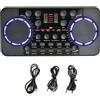 No 2X(Scheda Audio V300 Pro Interfaccia Audio Compatibile Bluetooth Mixer DJ E6325