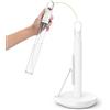 simplehuman Standing Paper Towel Holder with Spray Pump, White Stainless Steel