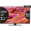 Samsung Smart TV 43'' QE43QN94FATXZT Neo QLED 4K Mini LED, NQ4 AI Gen3 Processor, 4K AI Upscaling Pro, Glare Free, Motion Xcelerator 165Hz, Dolby Atmos & OTS Lite, NeoSlim Design, 2025