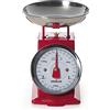 Excelsa Vintage Bilancia Meccanica, Acciaio Inox, Rosso, Sensibilità: 3 kg/10 g, Inossidabile, Rossa