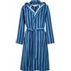 Herding TOM TAILOR Accappatoio per Uomo e Donna, Taglia M, 100% Cotone/Spugna, Con Cappuccio, CLASSIC BATHROBE MEDIUM STRIPES Blue (Dark Navy & Cool Blue)