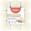 Bolsius - True Scents - 18 Candele Profumate per Tealight - Vaniglia - Durata Lunga della Combustione di 6 Ore - Diametro 39 mm - Contiene Estratti Naturali - Cera Vegetale - Senza Olio di Palma