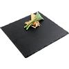 Paderno 41585-30 Piatto Quadro, 30x30 cm, Ardesia, Pietra, Nero, Dimensioni 30 x 30 cm