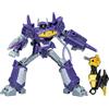 Transformers EarthSpark - Deluxe Class, action figure di Shockwave da 12,5 cm, giocattoli robot per bambini e bambine dai 6 anni in su