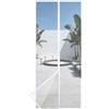 HOOMEE Zanzariera per Porta, 120x240 CM-Tenda Magnetica per Porte Finestre e Patio, Magneti Potenti per una Perfetta Chiusura Automatica, Installazione Facile senza Foratura (Bianco)