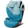 CYBEX Gold Seggiolino Solution S2 i-Fix, Per Auto Con e Senza ISOFIX, 100 - 150 cm, Per Bambini da circa 3 a 12 Anni (15 - 50 kg), Beach Blue