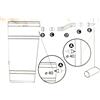 Verdemax FILTRO DEFOGLIATORE Verdemax 2867 Kit attacco grondaia per contenitori per contenitori acqua piovana cod. 2869-2870