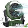 Ausic Ventilatore nebulizzatore portatile, ventole per esterni per patio con nebbia d'acqua, batteria ricaricabile da 30000 mAh, ventola di raffreddamento personale con nebulizzatore, 20 cm, serbatoio