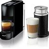 Krups Nespresso Capsule caffè Essenza Mini con Aeroccino, Blocco termico del sistema di riscaldamento, 0.7 L, 1260 W, 19 Bar, Nero