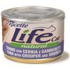 Life Pet Care Natural Cat Lattina Multipack 24x150G TONNO CON CERNIA E GAMBERETTI