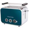 Russell Hobbs Distinctions Ocean Blue Toaster 6 2 fetta/e 1600 W Blu, Acciaio inox