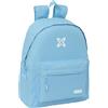 safta Munich Basic - Day Pack per bambini, zaino per bambini, qualità e massima resistenza, comodo e versatile, 33 x 15 x 42 cm, colore blu, blu, Estándar, Casual