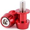 Aramox Bobina Del Braccio Oscillante, Bobina Del Forcellone Del Motociclo In Lega Di Alluminio CNC 8 mm / 10 mm, Bobine Del Forcellone Del Supporto Dei Cursori Del Motociclo (10MM-Red)