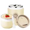 Chedin Contenitore termico per cibo, in acciaio inox isolato, 730 ml, a prova di perdite, con cucchiaio e coperchio, doppio strato, perfetto per zuppe, cibo, cereali (giallo)