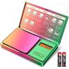 UNIWEIGH Digital Pocket Scale 300g/0.01g(10.58 oz x 0.001 oz),Rainbow Mini Scale for Food Ounces and Grams,Iridescent Plating Small Jewelry Gram Scale, Tare for Jewelry, Medicine, Coffee,Herbs,Coins .