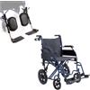 Moretti Carrozzina per disabili pieghevole GO UP! CP520 da transito con pedane elevabili