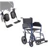 Moretti Sedia a rotelle da transito per spazi stretti SKINNY GO! con pedane elevabili
